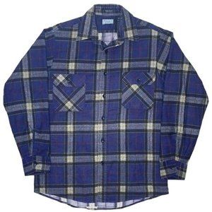 Vintage Fieldmaster Perma-Prest Multicolor Plaid Flannel: Size Medium